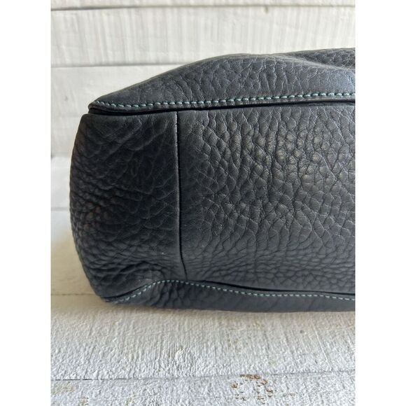 COACH Purse #8A37 BLACK Turn Lock Mini Pebbled Leather Bag - Picture 9 of 15